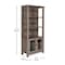 Flash Furniture Stella Modern Farmhouse Wooden Bookcase and Storage Cabinet, 3 Upper Shelves in Gray Wash ZG-027-GRYWSH-GG - alternate 9